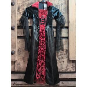Kids Small Black and Red Vampire/Wednesday costume-Size Small